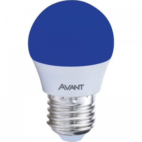 Lâmpada Bolinha LED E27 2W Bivolt Azul - Avant
