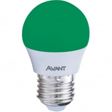 10814 - Lâmpada Bolinha LED E27 2W Bivolt Verde - Avant