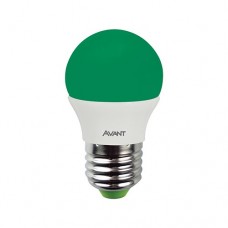 11024 - Lâmpada Bolinha LED E27 4W Bivolt Verde - Avant