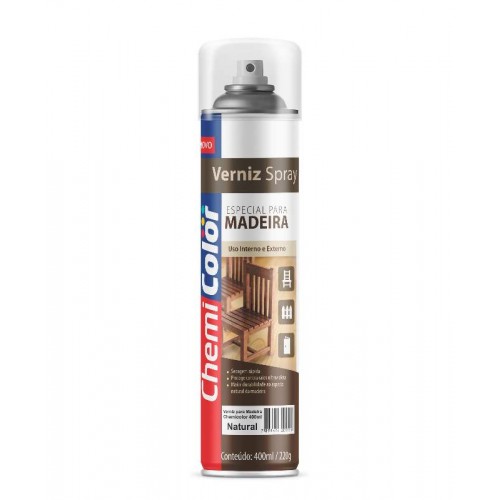 Spray Verniz Chemicolor Madeira Natural 400ml