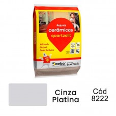8222 - REJUNTE CZ.PLATINA 1KG QUARTZOLIT
