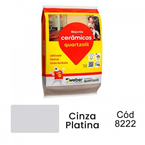 REJUNTE CZ.PLATINA 1KG QUARTZOLIT
