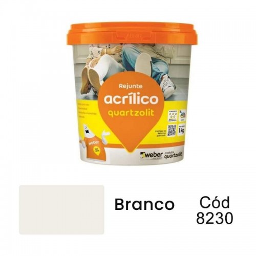 REJUNTE ACRILICO BRANCO 1KG QUARTZ
