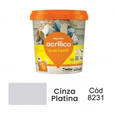8231 - REJUNTE ACRILICO CZ.PLAT.1KG QUARTZ