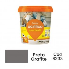 8233 - REJUNTE ACRILICO PT.GRAFITE 1KG QUARTZ