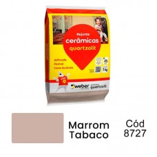 8727 - REJUNTE MARROM TABACO 1KG QUARTZOLIT