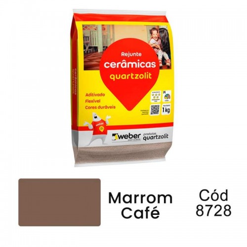 REJUNTE MARROM CAFE 1KG QUARTZOLIT