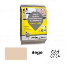 8734 - REJUNTE  PORCELANATO BEGE 1KG QUARTZ