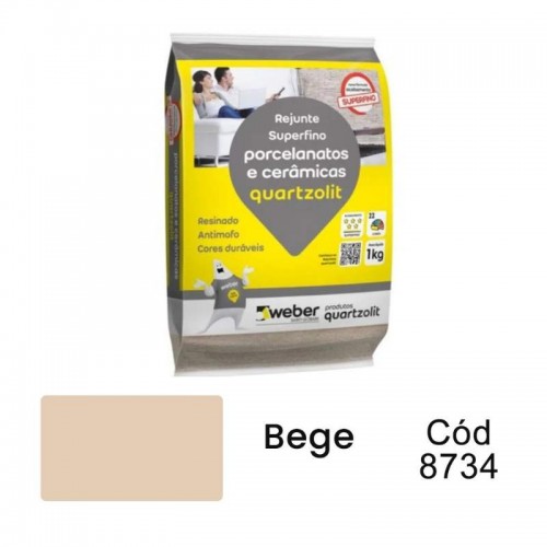 REJUNTE  PORCELANATO BEGE 1KG QUARTZ