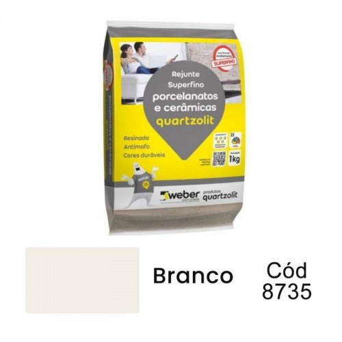 REJUNTE  PORCELANATO BRANCO 1KG QUARTZ