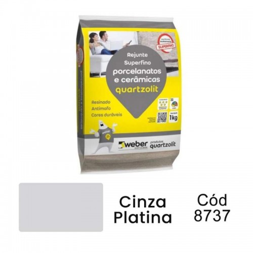 REJUNTE  PORCELANATO CINZA PLA.1KG QUART