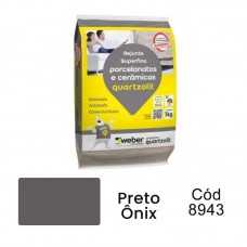 8943 - REJUNTE  PORCELANATO PT.ONIX 1KG QUART