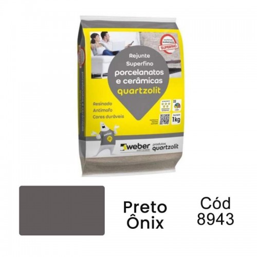 REJUNTE  PORCELANATO PT.ONIX 1KG QUART