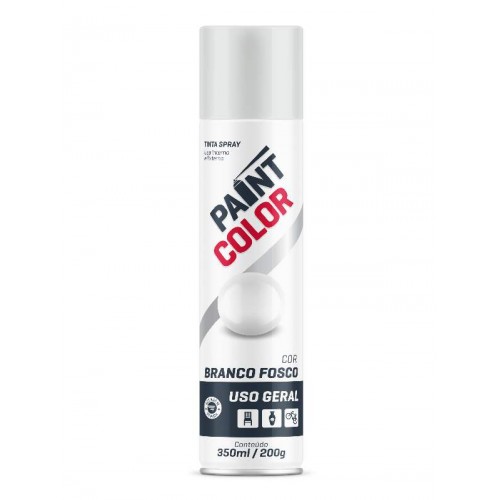 Spray Uso Geral Paint Color Branco Fosco 350ml