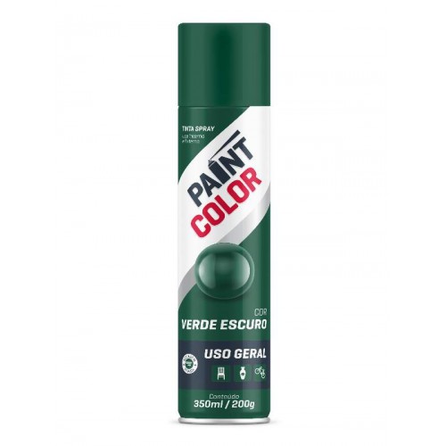 Spray Uso Geral Paint Color Verde Escuro 350ml