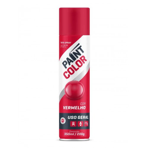 Spray Uso Geral Paint Color Vermelho 400ml