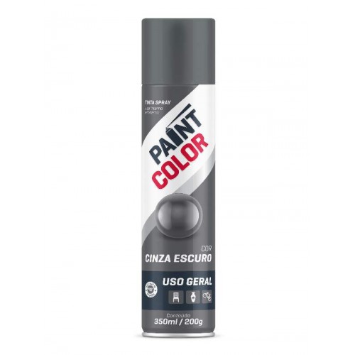 Spray Uso Geral Paint Color Cinza Escuro 400ml