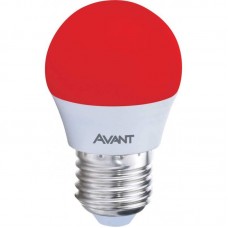 11025 - Lâmpada Bolinha LED E27 4W Bivolt Vermelho - Avant