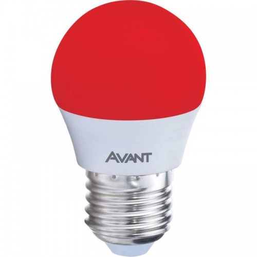 Lâmpada Bolinha LED E27 4W Bivolt Vermelho - Avant