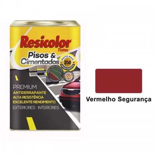 TINTA P/PISO 18L VERMELHO SEGU.ACETINADO