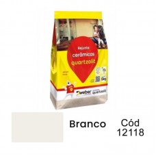 12118 - REJUNTE 5KG BRANCO QUARTZOLIT