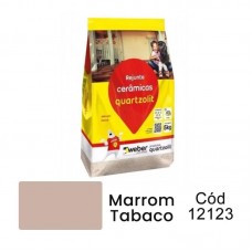 12123 - REJUNTE 5KG MARROM TABACO QUARTZOLIT