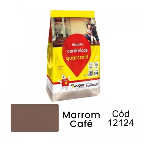 REJUNTE 5KG MARROM CAFE QUARTZOLIT
