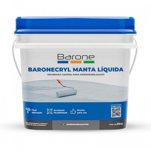 BARONEPREN MANTA LIQUIDA IMPERMEABIZANTE LAJE BR 12KG BARONECRYL 