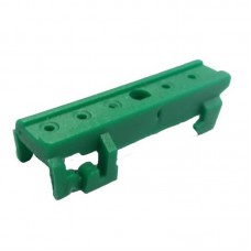 14403 - SUPORTE BARRAMENTO TERRA VERDE P/FIXAÇÃO EM TRILHO DIN SOPRANO