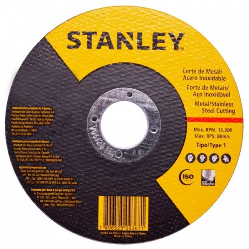 DISCO CORTE P/INOX FINO 4.1/2 STANLEY