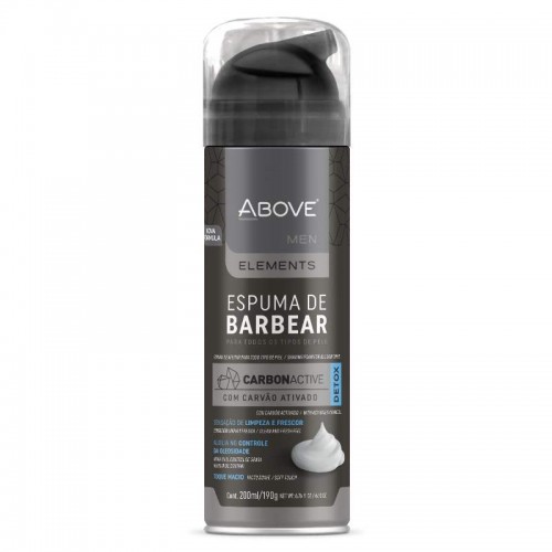 ESPUMA DE BARBEAR ELEMENTS CARBON ACTIVE 200ML/190G ABOVE 