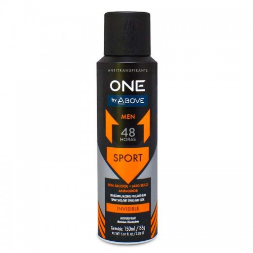 DESODORANTE ANTITRANSPIRANTE ABOVE SPRAY SPORT MEN 150ML/86G