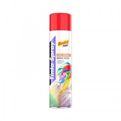 SPRAY USO GERAL MUNDIAL PRIME VERMELHO 400ML