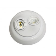 6187 - PLAFON PVC  P/2 LAMP.PORC.ILU 100W PT