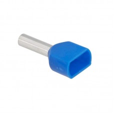 14769 - TERMINAL ISOLADO TUB. DUPLO AZ 2,5MM COMP.10 ENCARTELADO 20PCS SFOR