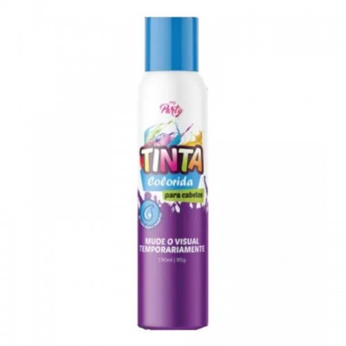 TINTA SPRAY P/CABELO TEMPORARIA AZ.NEON 150ML MY PARTY