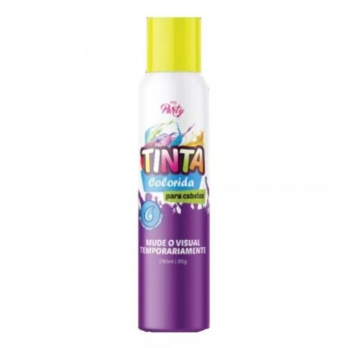 TINTA SPRAY P/CABELO TEMPORARIA AM.NEON 150ML MY PARTY