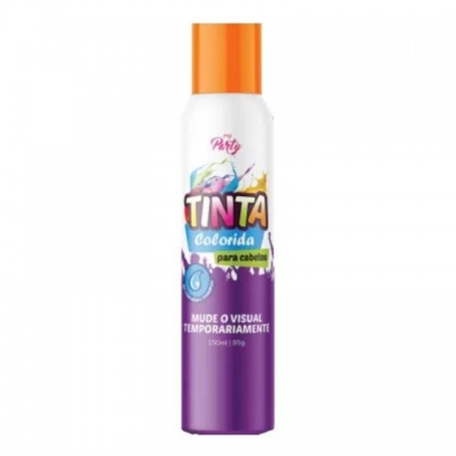 TINTA SPRAY P/CABELO TEMPORARIA LAR.NEON 150ML MY PARTY