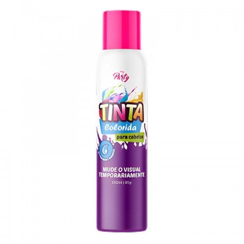 TINTA SPRAY P/CABELO TEMPORARIA PINK.NEON 150ML MY PARTY