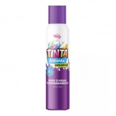 14876 - TINTA SPRAY P/CABELO TEMPORARIA VIOLETA NEON 150ML MY PARTY