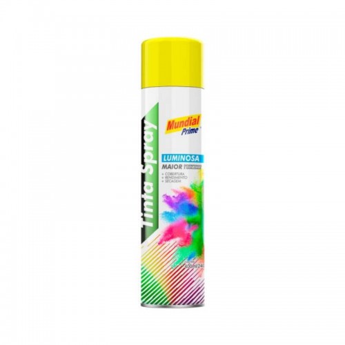 SPRAY LUMINOSO MUNDIAL PRIME AMARELO 400ML