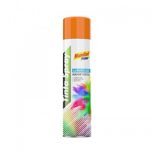 SPRAY LUMINOSO MUNDIAL PRIME LARANJA 400ML