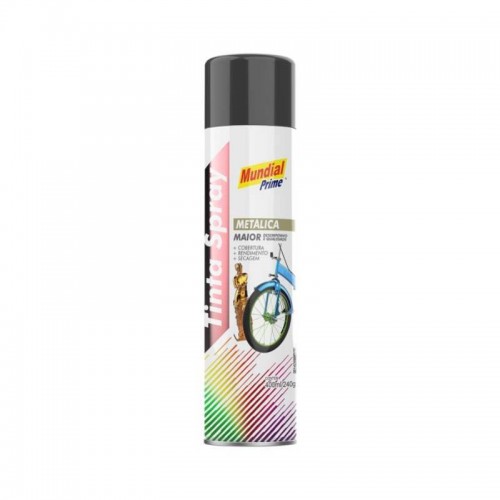 SPRAY METALICO MUNDIAL PRIME GRAFITE 400ML