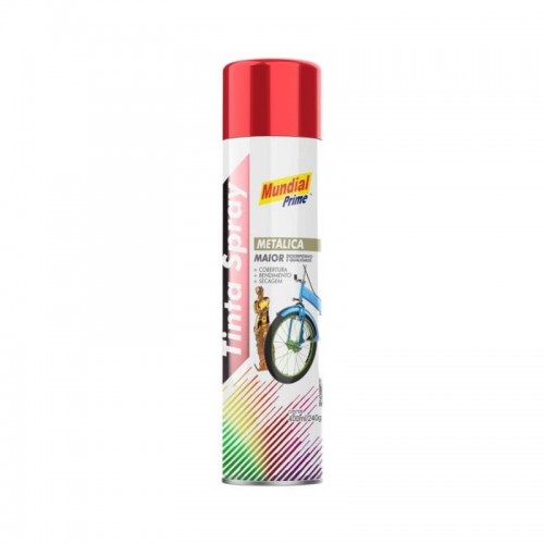 SPRAY METALICO MUNDIAL PRIME VERMELHO 400ML