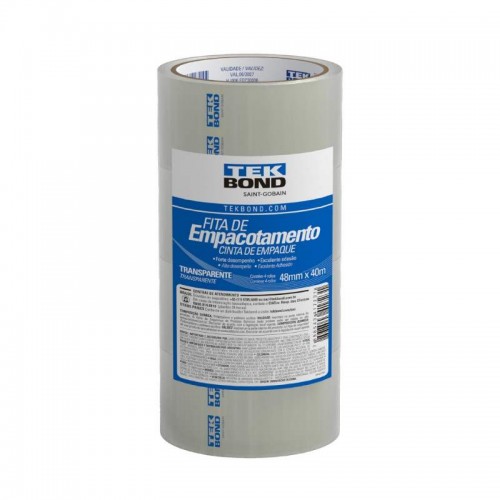 FITA EMBALAGEM TEKBOND TRANSP.48MMX40MT