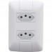 CONJUNTO ARIA 4X2 C/PLACA 2 TOMADAS DISTANCIADAS 20A 57241066 TRAMONTINA