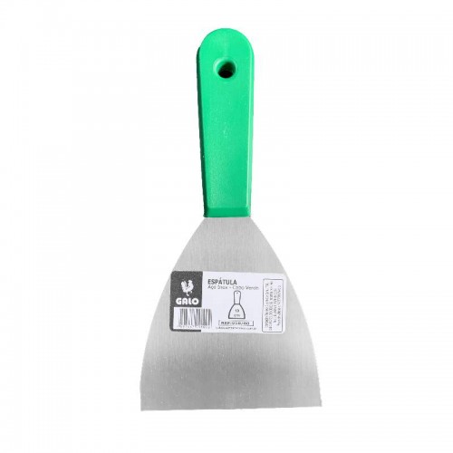 ESPATULA ACO INOX COM CABO PLASTICO 10CM GALO   