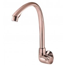 15569 - TORNEIRA COZINHA BICA ALTA MOVEL PAREDE ABS ROSE GOLD 1/4 VOLTA LINEA TIGRE 