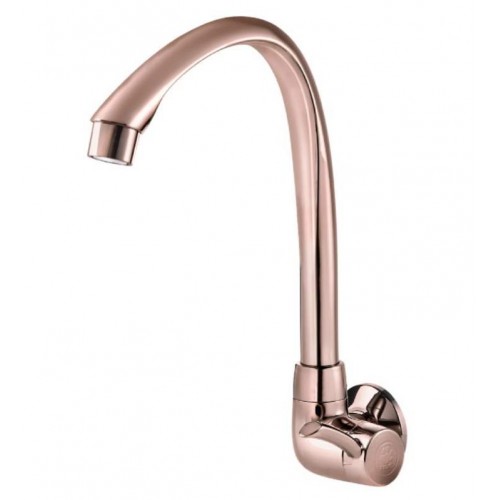 TORNEIRA COZINHA BICA ALTA MOVEL PAREDE ABS ROSE GOLD 1/4 VOLTA LINEA TIGRE 