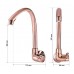 TORNEIRA COZINHA BICA ALTA MOVEL PAREDE ABS ROSE GOLD 1/4 VOLTA LINEA TIGRE 